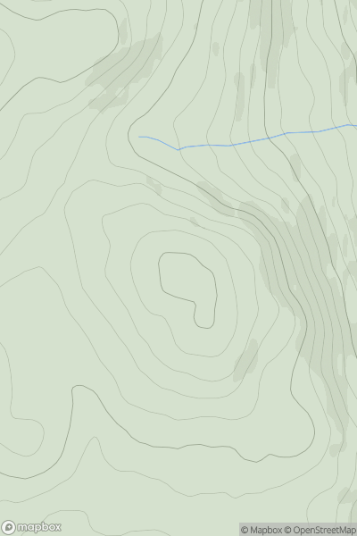 Thumbnail image for Knotts [Lake District S] showing contour plot for surrounding peak